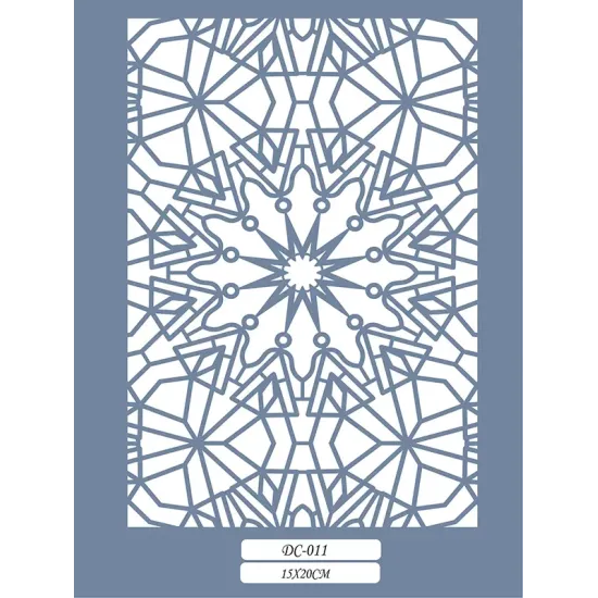 DC11 Simetrik Dantel Model Stencil 15x20cm