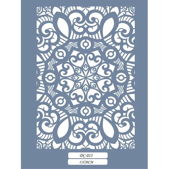 DC13 Mandala Dantel Model Stencil 15x20cm