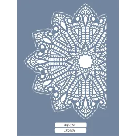 DC14 Mandala Dantel Model Stencil 15x20cm