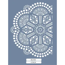 DC16 Mandala Dantel Model Stencil 15x20cm