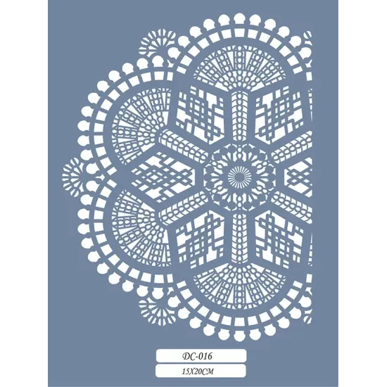 DC16 Mandala Dantel Model Stencil 15x20cm