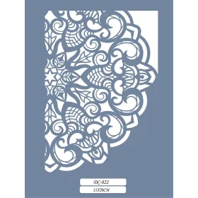 DC22 Mandala Dantel Model Stencil 15x20cm