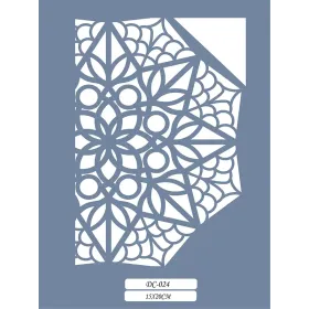 DC24 Mandala Dantel Model Stencil 15x20cm