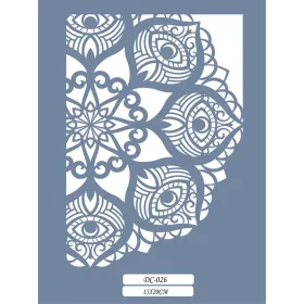 DC26 Mandala Dantel Model Stencil 15x20cm