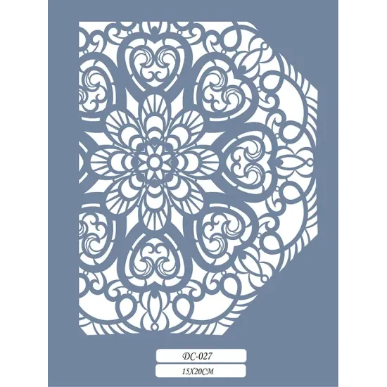 DC27 Mandala Dantel Model Stencil 15x20cm