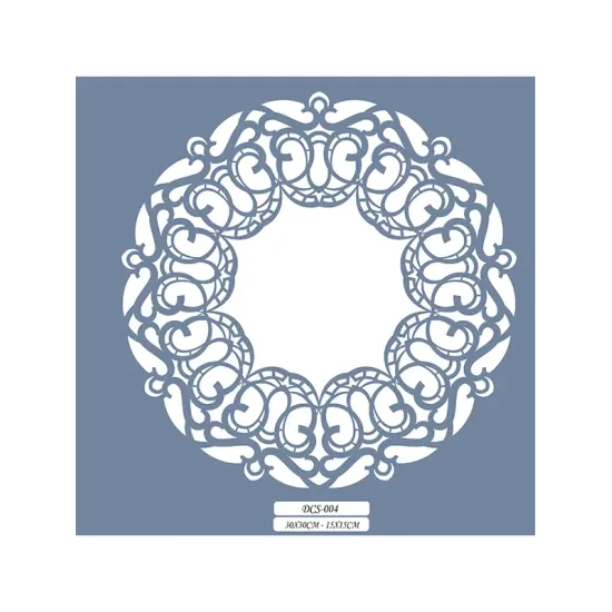 DCS04 Mandala Dantel Model Stencil 15x15cm