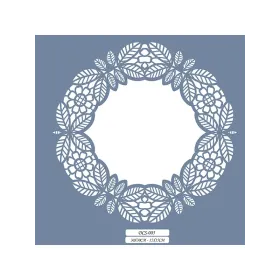 DCS05 Floral Dantel Model Stencil 15x15cm