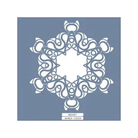 DCS11 Geometrik Dantel Model Stencil 15x15cm