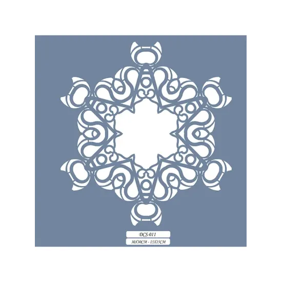 DCS11 Geometrik Dantel Model Stencil 15x15cm