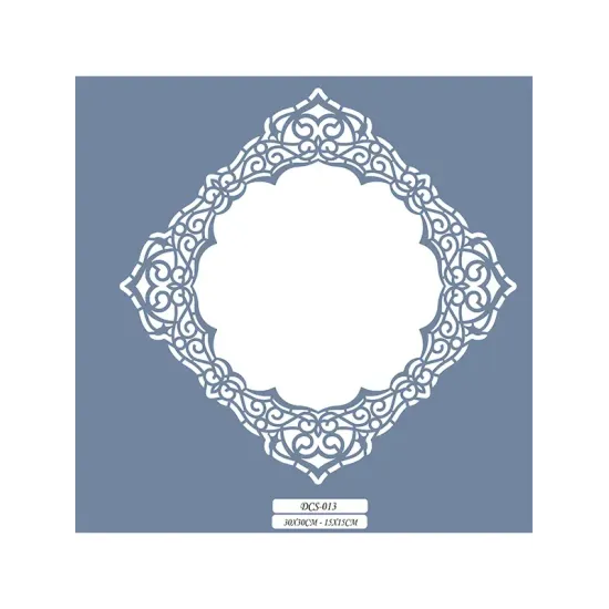 DCS13 Mandala Dantel Model Stencil 15x15cm