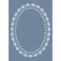 DS10 Oval Dantel Model Stencil 25x35cm