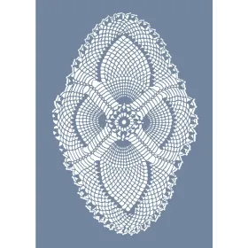 DS24 Oval Dantel Model Stencil 25x35cm