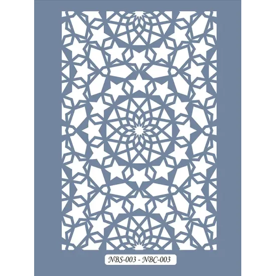 NBC03 Mandala Dantel Model Stencil 21x30cm