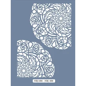 NBC06 Mandala Dantel Model Stencil 21x30cm