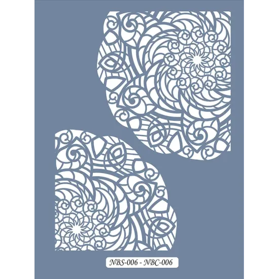 NBC06 Mandala Dantel Model Stencil 21x30cm