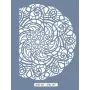 NBC07 Mandala Dantel Model Stencil 21x30cm
