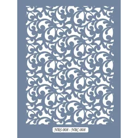 NBC08 Desen Dantel Model Stencil 21x30cm