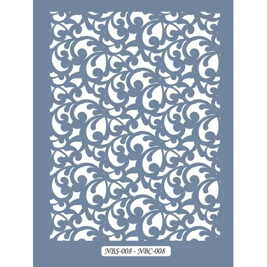 NBC08 Desen Dantel Model Stencil 21x30cm