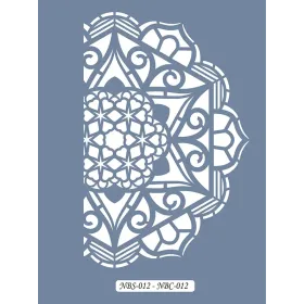 NBC12 Mandala Dantel Model Stencil 21x30cm