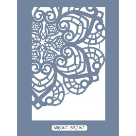 NBC17 Mandala Dantel Model Stencil 21x30cm