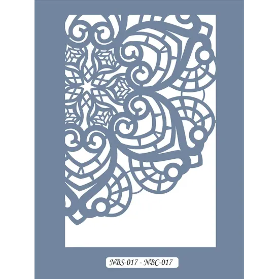 NBC17 Mandala Dantel Model Stencil 21x30cm