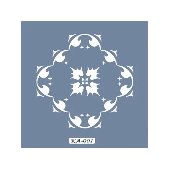 KA01 Geometrik Fayans Desen Stencil 22x22cm