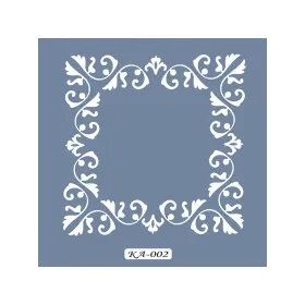 KA02 Barok Fayans Desen Stencil 22x22cm