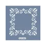 KA02 Barok Fayans Desen Stencil 22x22cm
