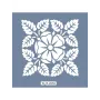 KA06 Floral Fayans Desen Stencil 22x22cm