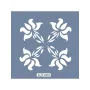 KA09 Floral Fayans Desen Stencil 22x22cm