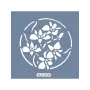 KA10 Floral Fayans Desen Stencil 22x22cm