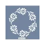 KA12 Floral Fayans Desen Stencil 22x22cm
