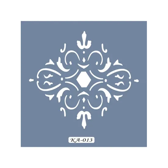KA13 Geometrik Fayans Desen Stencil 22x22cm
