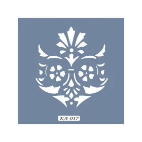 KA17 Damask Fayans Desen Stencil 22x22cm