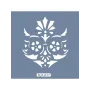 KA17 Damask Fayans Desen Stencil 22x22cm