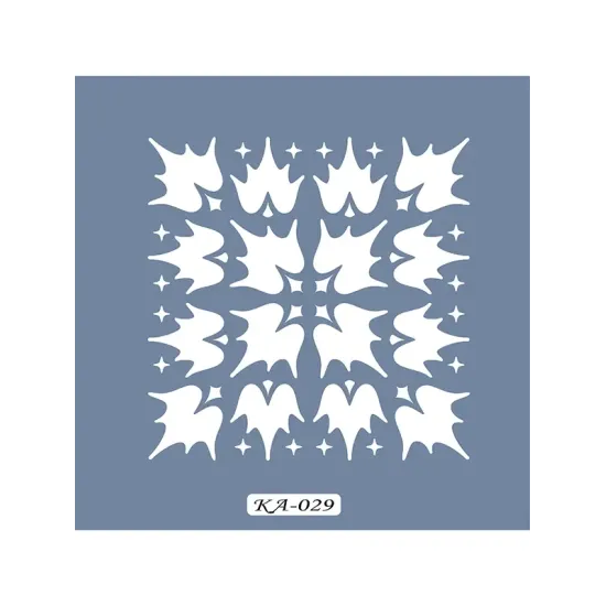 KA29 Geometrik Fayans Desen Stencil 22x22cm