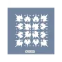 KA29 Geometrik Fayans Desen Stencil 22x22cm