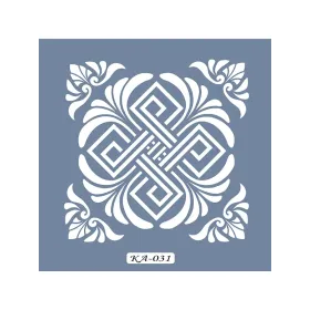 KA31 Geometrik Fayans Desen Stencil 22x22cm