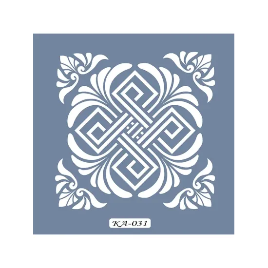 KA31 Geometrik Fayans Desen Stencil 22x22cm