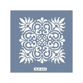 KA32 Geometrik Fayans Desen Stencil 22x22cm
