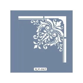 KA42 Köşe Desen Stencil 22x22cm
