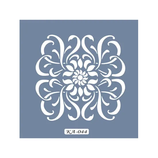 KA44 Geometrik Fayans Desen Stencil 22x22cm