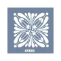 KA45 Geometrik Fayans Desen Stencil 22x22cm