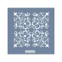 KA46 Floral Fayans Desen Stencil 22x22cm