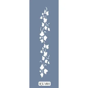 KU01 Floral KU Serisi Stencil 7x36cm