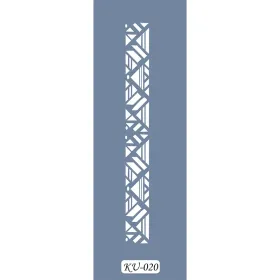 KU20 Geometrik KU Serisi Stencil 7x36cm