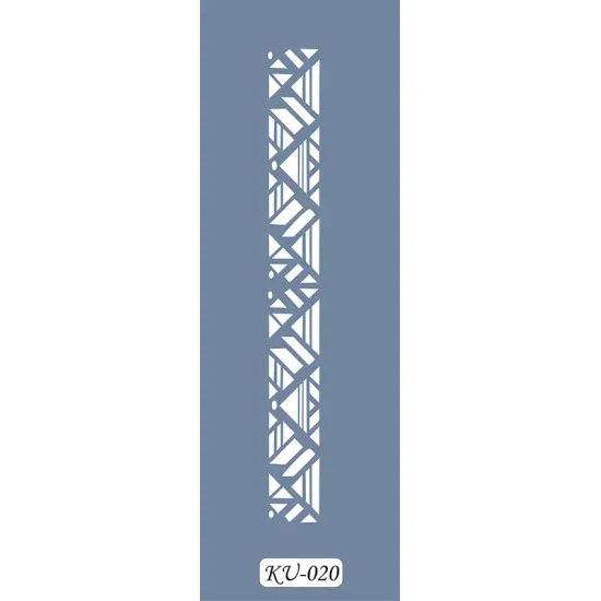 KU20 Geometrik KU Serisi Stencil 7x36cm