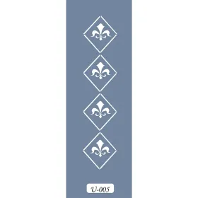 U05 Damask Bordür Stencil 13x57cm