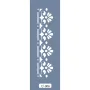 U06 Floral Bordür Stencil 13x57cm