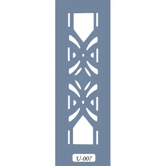 U07 Geometrik Bordür Stencil 13x57cm